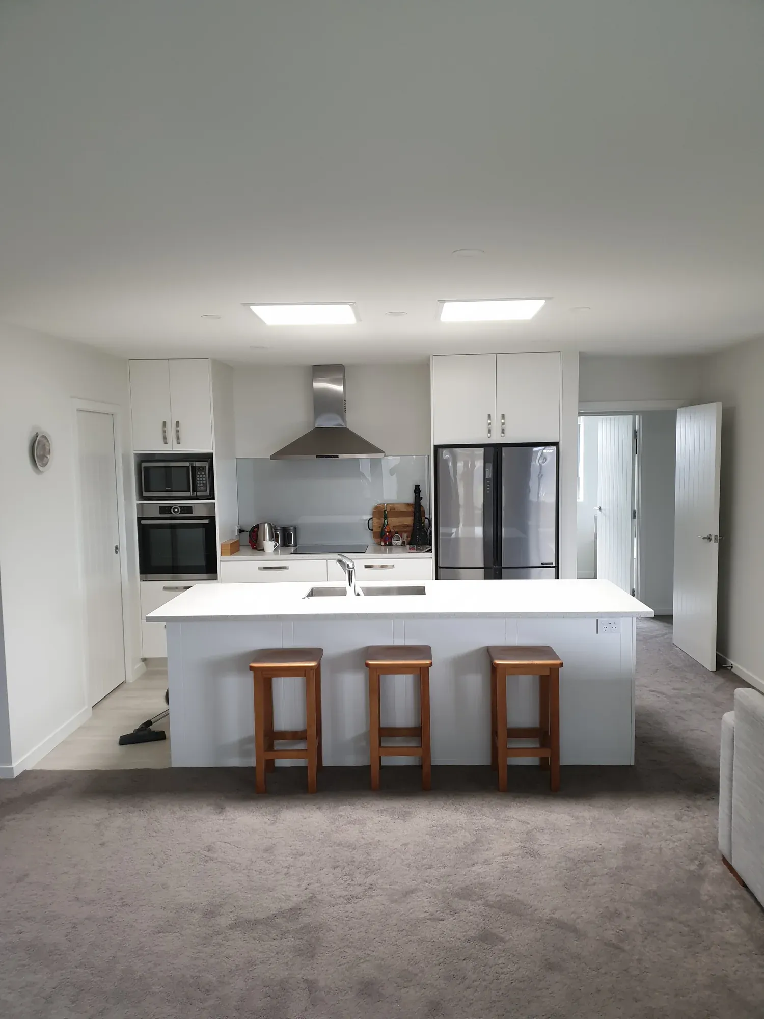 Bright kitchen lit by sun tubes