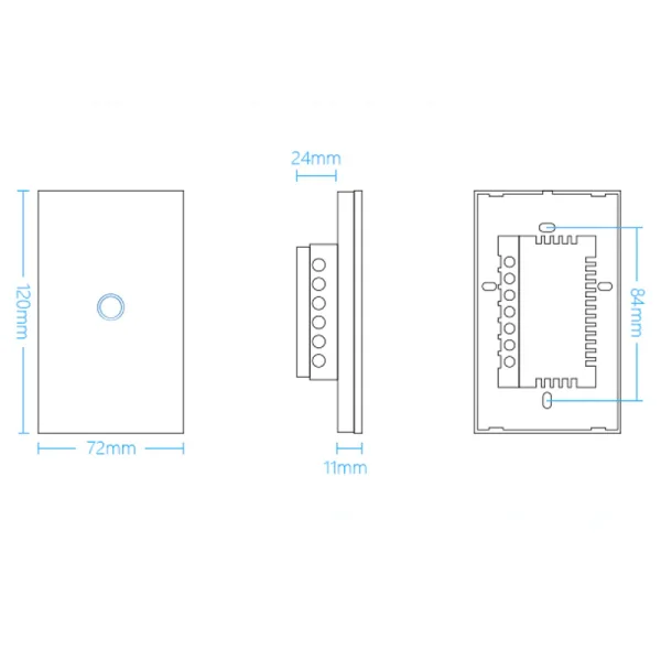 Smart Switches / 1 Gang - Wi-Fi Only, supplied example 2