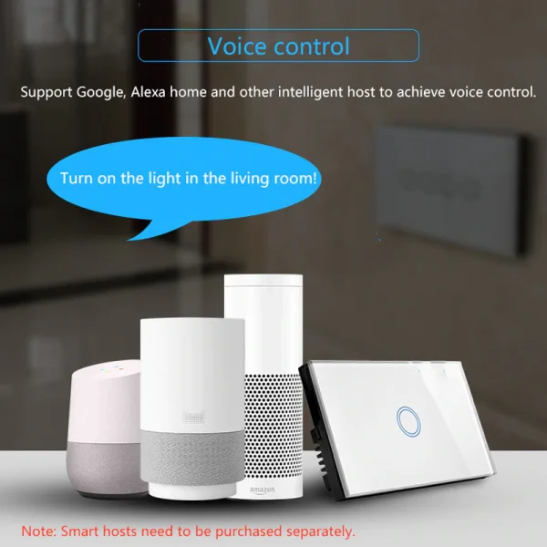 Smart Switches / 1 Gang - Wi-Fi Only, supplied example 3