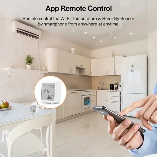 Smart Wi-Fi Temperature and Humidity Sensor, supplied example 4