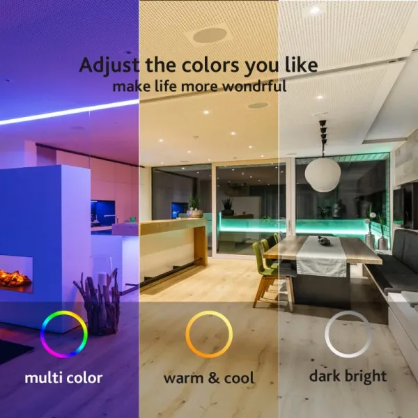RGBW 15W Downlight with Internal Driver - Wi-Fi Only, supplied example 2