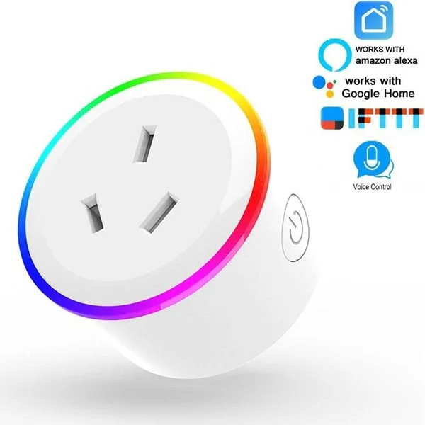 Smart Power Point Plugs / Smart Plug Socket - RGBW LED Scene Modes, supplied example 1