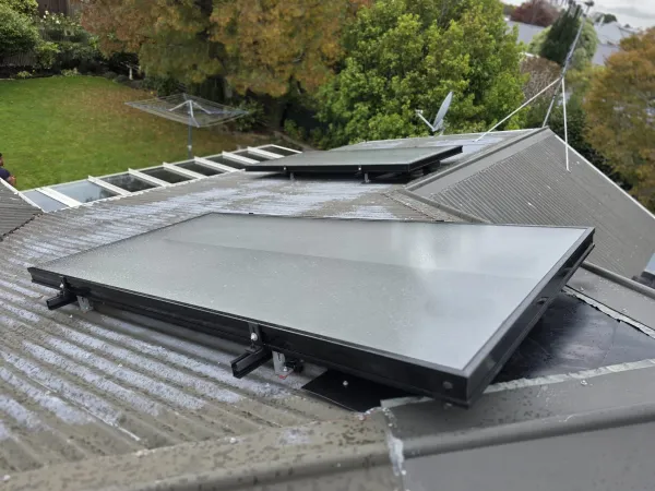 Solar panels for ducted systems, supplied example 22