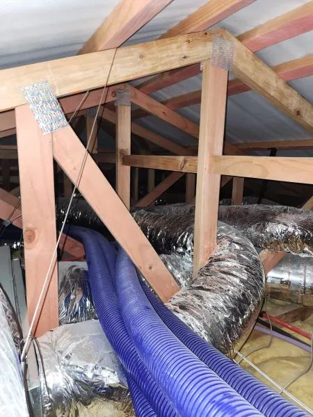 Equipment inside the roof, supplied example 24