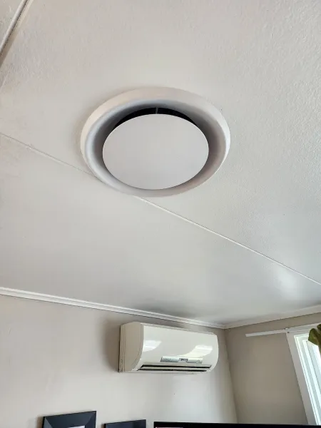 Ceiling diffusers, returns and floor grilles, supplied example 32