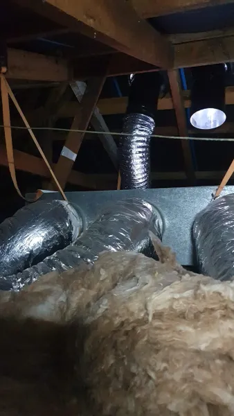 Equipment inside the roof, supplied example 34