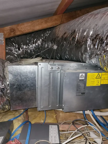 Equipment inside the roof, supplied example 23