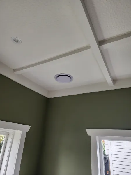 Ceiling diffusers, returns and floor grilles, supplied example 34