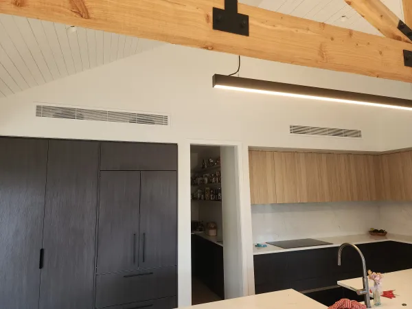 Ceiling diffusers, returns and floor grilles, supplied example 27