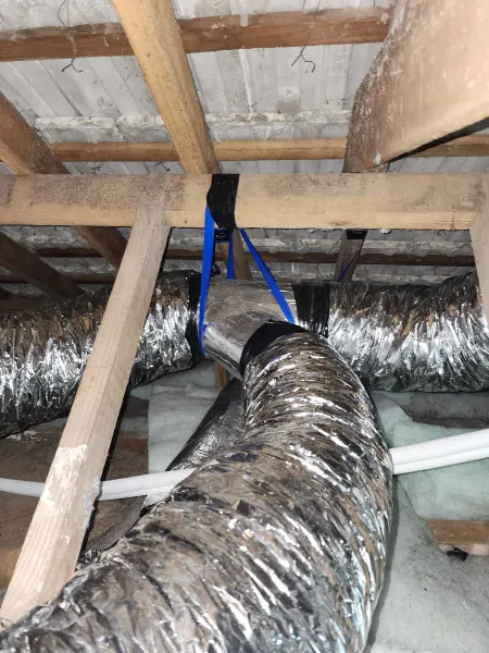 Equipment inside the roof, supplied example 2