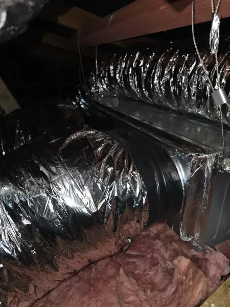 Equipment inside the roof, supplied example 3