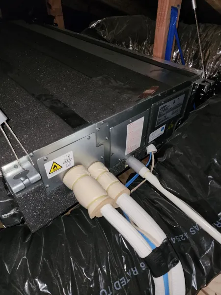 Equipment inside the roof, supplied example 12