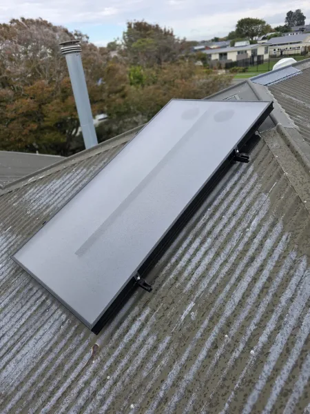 Solar panels for ducted systems, supplied example 18