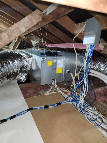 Equipment inside the roof, supplied example 27
