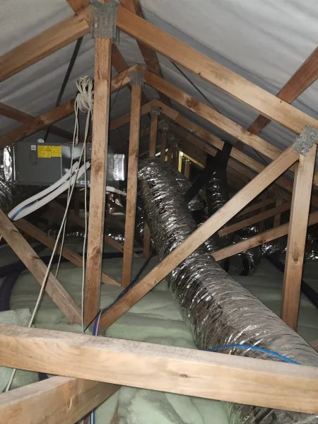 Equipment inside the roof, supplied example 29