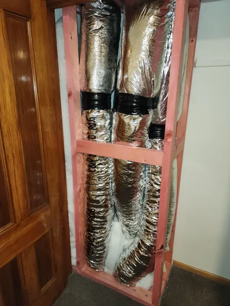 Equipment inside the roof, supplied example 18
