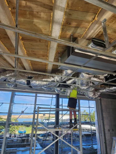 Equipment inside the roof, supplied example 22