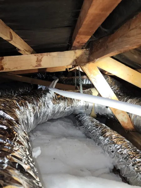Equipment inside the roof, supplied example 33