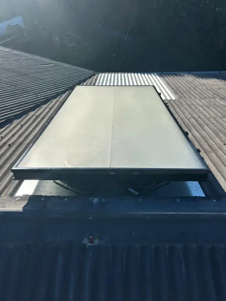 Solar panels for ducted systems, supplied example 4