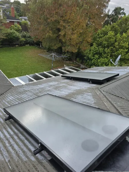 Solar panels for ducted systems, supplied example 19
