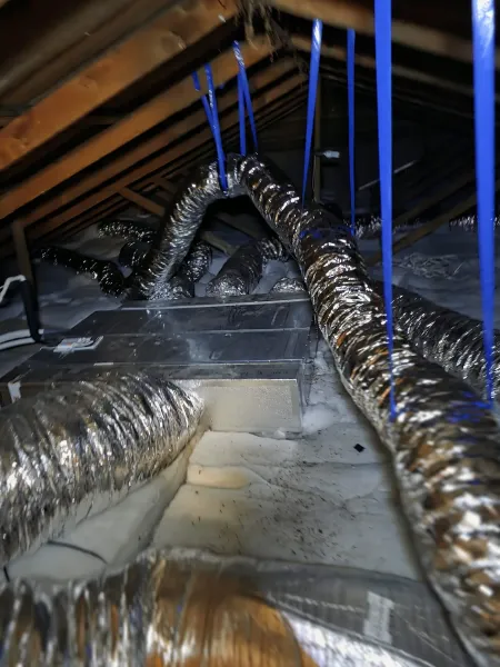 Equipment inside the roof, supplied example 38