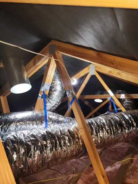 Equipment inside the roof, supplied example 26