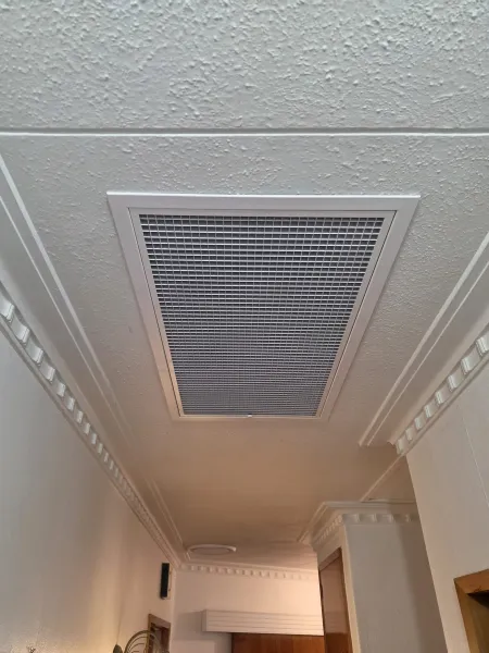 Ceiling diffusers, returns and floor grilles, supplied example 6