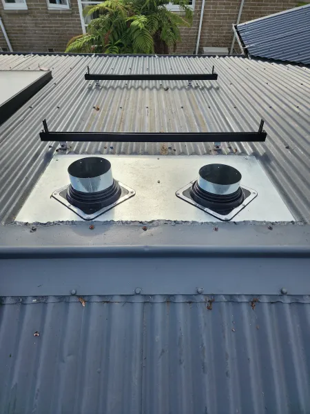 Solar panels for ducted systems, supplied example 9