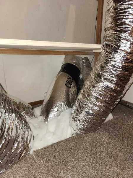 Equipment inside the roof, supplied example 15
