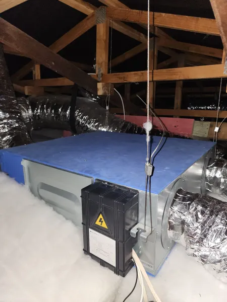 Equipment inside the roof, supplied example 37