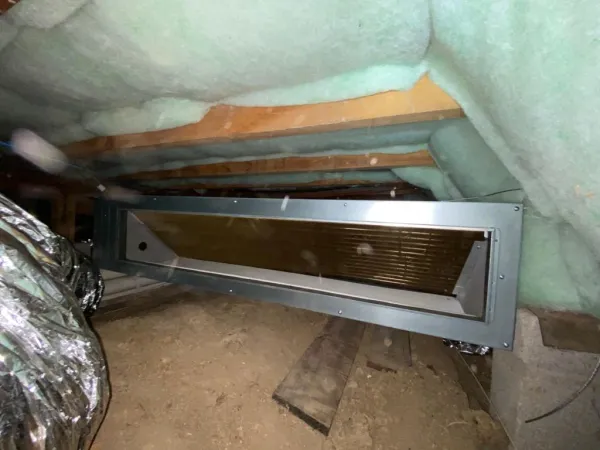 Equipment inside the roof, supplied example 6