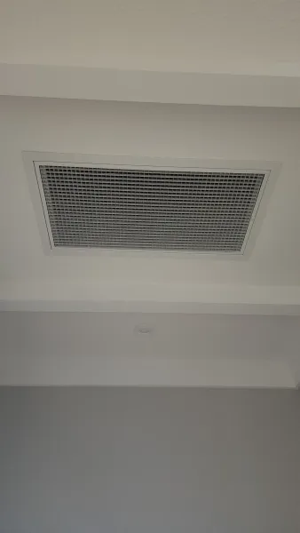 Ceiling diffusers, returns and floor grilles, supplied example 35