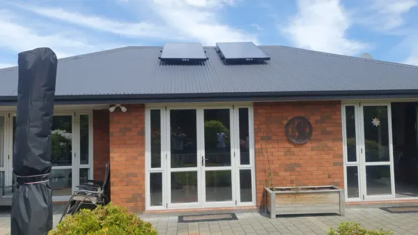 Solar panels on the roof, supplied example 101