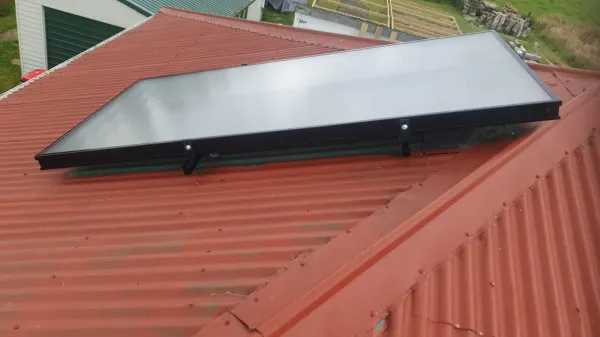 Solar panels on the roof, supplied example 6