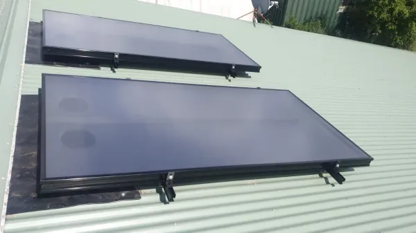 Solar panels on the roof, supplied example 60