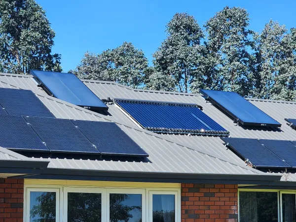 Solar panels on the roof, supplied example 35