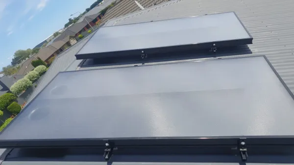 Solar panels on the roof, supplied example 99