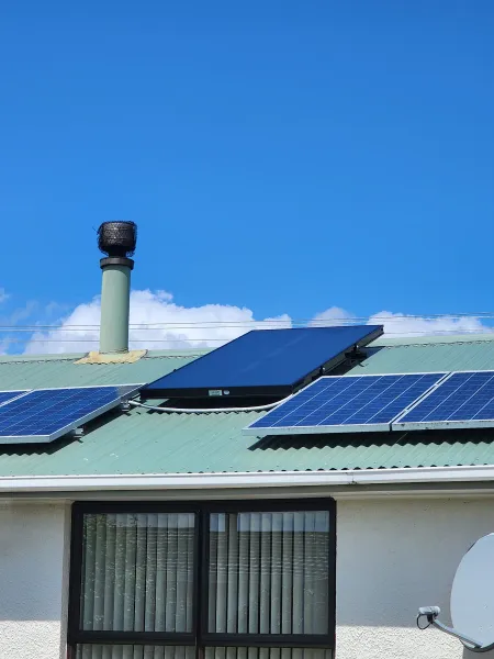 Solar panels on the roof, supplied example 107