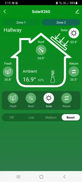 Smart app readings, supplied example 1
