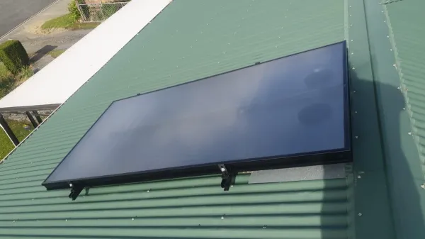 Solar panels on the roof, supplied example 26