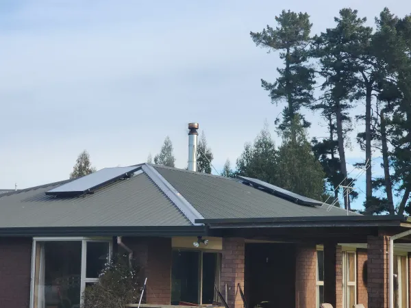 Solar panels on the roof, supplied example 105