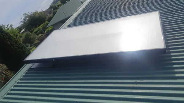 Solar panels on the roof, supplied example 27