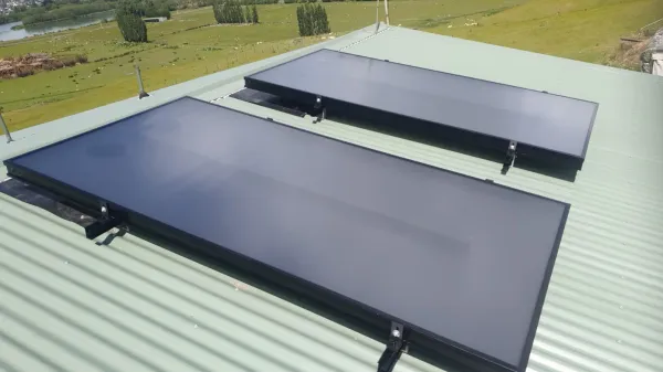 Solar panels on the roof, supplied example 65
