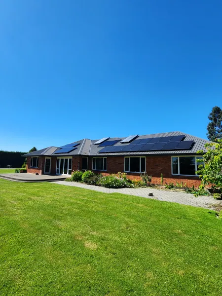 Solar panels on the roof, supplied example 38