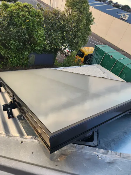 Solar panels on the roof, supplied example 58