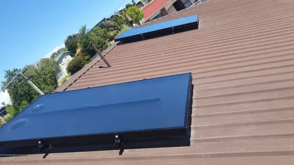 Solar panels on the roof, supplied example 62
