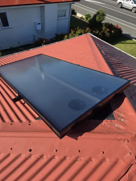Solar panels on the roof, supplied example 82