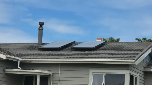 Solar panels on the roof, supplied example 31