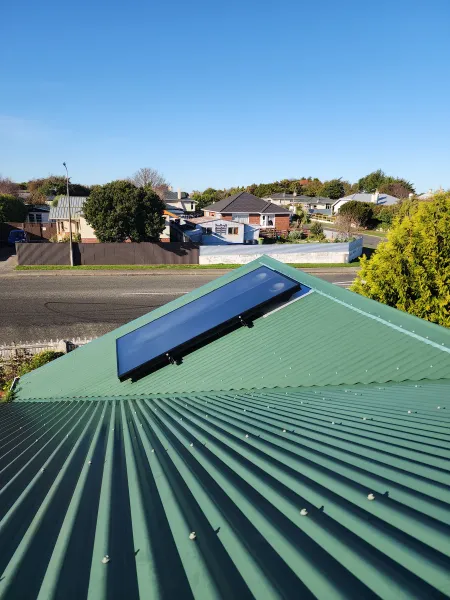 Solar panels on the roof, supplied example 84