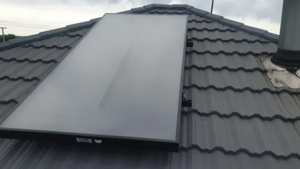 Solar panels on the roof, supplied example 19
